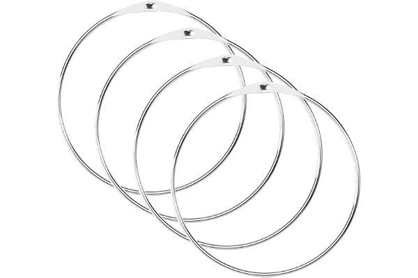 4 stycken varuringar nyckelring med snabbkoppling 150 mm stor metallring för upphängning av nycklar handdukar slipsar