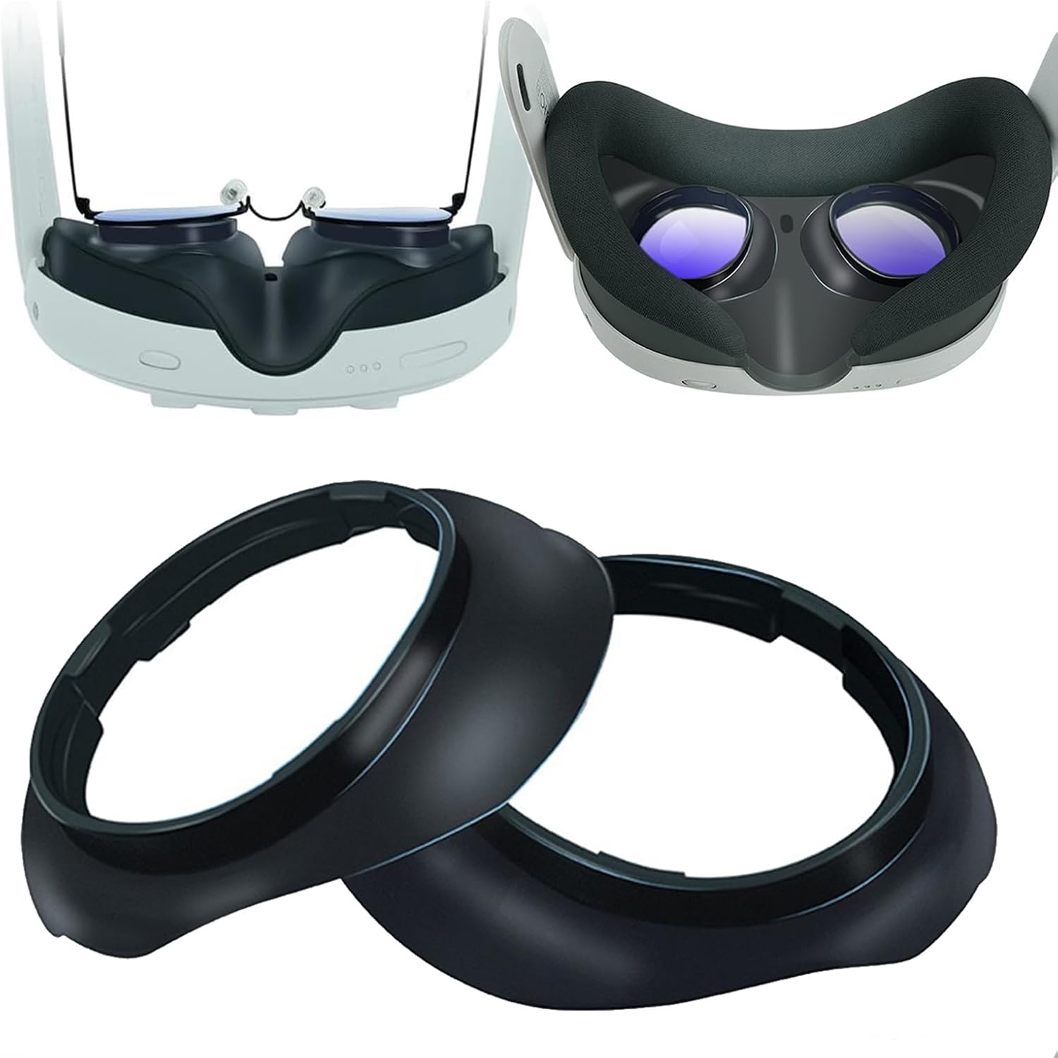 Accesorios protectores de lentes, espaciador de gafas, anillo antiarañazos para evitar que las gafas de miopía se rayen, compatibles con Oculus/Meta Quest3