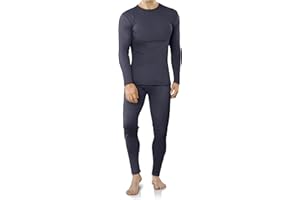VZV Thermounterwäsche Herren Innenfleece Thermo Unterwäsche Herren Funktionsunterwäsche Skiunterwäsche Winter Thermowäsche Set Warm Weich Atmungsaktiv Thermounterhemd Thermounterhose