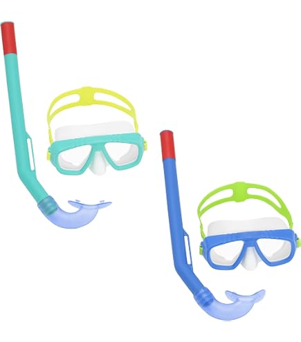 Set Snorkeling SEAC Panarea MD - Maschera E Boccaglio Per Bambini, Trasparente/Blu - Foto 1