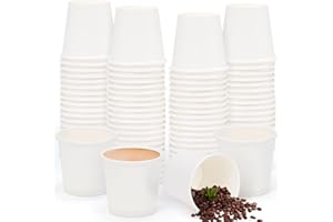 Kleemeiero 200 Stück Espresso Pappbecher 50ml Portionsbecher Kaffeebecher Heiße und Kalte Getränke-Trinkbecher Partybeche Papierbecher kleine Badezimmer-Mundspülbecher für Kaffee Wasser Getränke