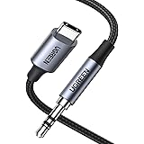 UGREEN USB C till 3.5 mm Aux Kabel med DAC Chip Kompatibel med iPad Pro 2021, Galaxy S22, Google Pixel 4, OnePlus 8 etc. (1M)