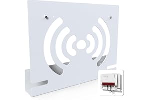 Wandhalterung Kompatibel mit FritzBox 7590 AX 7690 5590 Fiber 5530 7510 7490 7530 6850 6660 Cable 6890 Router, JLNJLE Metal Halterung Modem Aufhängung mit Kabelmanagement, Effiziente Wärmeableitung