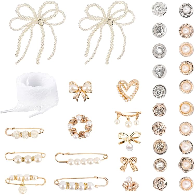 JSTHHTT 44 Pièces Accessoires De Chaussure, Breloques De - 9