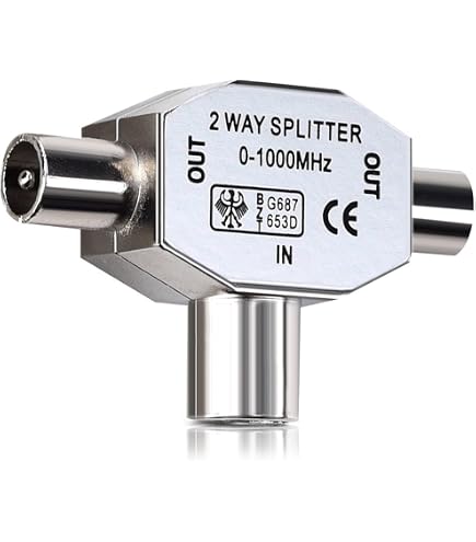 Câble Antenne Coaxial TV 1,25 M - Double Blindage - Fiche IEC Droite - Pour Téléviseur, Satellite, Récepteur