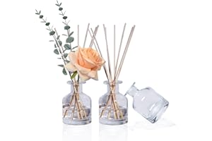 HOSSIAN Reed Diffuser Bottle-Diffuser Bottles Empty-Vidrio Difusor Bottles-150ml 5 FL oz-Diffuser Jars for Home Fragrance Set of 3
