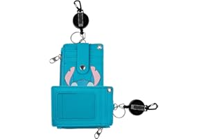 Busfahrkarten Hülle, TIANLIN Schülerausweis Hülle, Buskarten Hülle Schule (Blau), 6 Kartenfächer mit Einziehbarem Schlüsselband, Geeignet für Ausweise, Studentenausweise, Buskarten