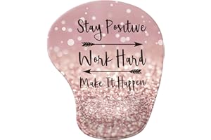 iCasso Mauspad mit Handgelenkstütze, ergonomische Gel-Maus-Handgelenkauflage, rutschfeste Gummiunterseite, Mauspad für Laptop, Zuhause, Büro, Gaming, einfaches Tippen und Schmerzlinderung