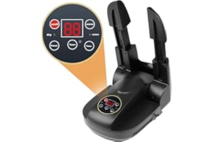 SCIENBEAUTY Asciuga Scarpe Elettrico con Ozono, Aria Calda Scaldascarpe Elettrico Scaldapiedi Asciugatura Rapida per Cappelli Guanti Stivali da Sci con Timer, Nero