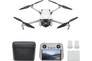 DJI Mini 3 Fly More Combo (DJI RC) – Lightweight and Foldable Mini Camera Drone with 4K HDR Video, 38-min Flight Time, True V
