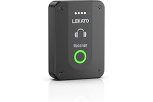 LEKATO MS-02 Bezprzewodowy monitoring douszny, pojedynczy odbiornik rejestruje sygnały audio Działa w trybie mono i stereo. Nadaje się do prób zespołowych i występów na żywo
