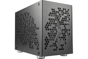 Kolink Rocket Heavy Vented Edition Mini-ITX PC Case - Gunmetal Grey with Aluminium Build and Enhanced Airflow