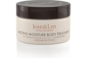 Jean & Len Melting Moisture Body Treatment Cardamom & Tonka, pour un résultat de soin parfumé, pour peau normale, pot de haute qualité, beurre corporel de soin, 50 ml