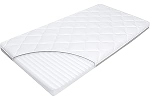 MANUFAKTURA MATERACY Materasso A Culla 90x60 - Materasso 4in1 per Lettino Neonato e Bambini - Certificato OEKO-TEX