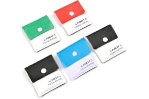 LABOTA 5 Pack Pocket Ashtray-Portable Cigarette Ash Pouch Compact Fireproof PVC Odorless -Assorted Colors …
