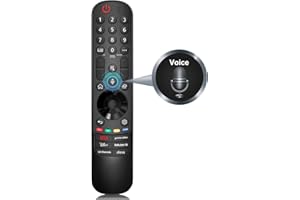 OMAIC Voice Magic pilot do telewizora LG, zamiennik oryginalnego pilota LG MR20GA MR21GA MR22GA MR23GA, pasuje do LG UHD OLED QNED NanoCell 4K 8K Smart TV, ze wskaźnikiem i funkcją głosu