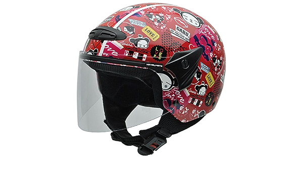 NZI 490036G667 Helix Jr by Pucca Garu, Casco Moto 57 (M) Disegni e loghi  Pucca : Amazon.it: Auto e Moto