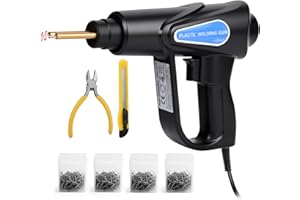 Vankarr Kunststoff Schweißgerät Auto Stoßstange Reparatur Set mit 800PCS Klammern 70W Plastik Schweißgerät Kunststoff Reparaturset zur Reparatur von Kunststoffteilen an Autos, Kajaks und mehr