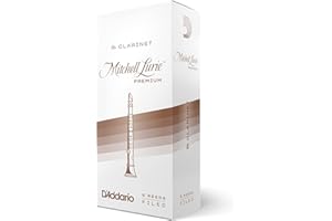 D'ADDARIO Rico Mitchell Lurie Premium 2.0 Strength Reeds for Bb Clarinet (Pack of 5)