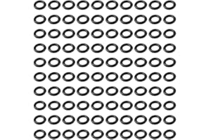 Fudeshe O-Rings,100Pcs Metric O-Ring Assortment,Nitrile Rubber O-Rings,1mm Width Sealing Washer Sealing Tool for Automotive Machine Plumbing(2.6mmx4.6mmx1mm)