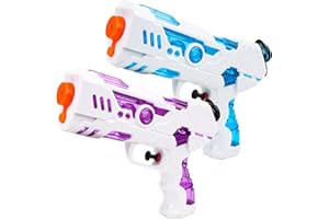 MPLEHDA Zabawkowy pistolet na wodę, 2 sztuki, pistolet na wodę dla dzieci i dorosłych, super pistolet na wodę, na lato, basen, plażę, do bitwy wodnej