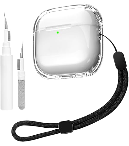 Custodia Per AirPods 4 2024 - Antiurto, Trasparente, Con Kit Pulizia