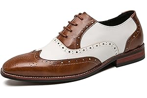 GENERIC11 Scarpe Eleganti per Uomo Scarpe Brogue Colorate Low Cut Indossabili Traspiranti Scarpe Stringate in Pelle Moda Scarpe Oxford con Punta a Punta per la Festa