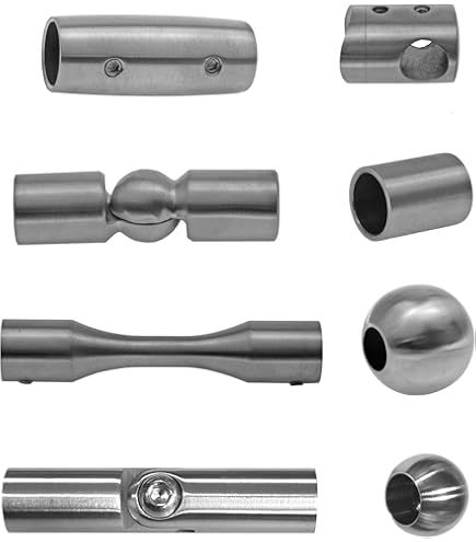 Fitting Edelstahl Steckfitting 90 Grad V2A Rohrverbinder Geländer In - Foto 4