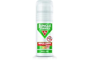 JUNGLE FORMULA Molto Forte Pratico Roll-On Repellente Antizanzare, Efficace fino a 12 Ore, 50 ml