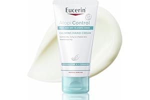 Eucerin Atopi Control Crema Mani Lenitiva 75 ml, Crema dermatite atopica mani per un sollievo immediato, Formula riparatrice con Ceramidi per pelle secca, screpolata, atopica e con eczema