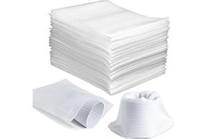 ALISWAT 100 Pack Foam Pouches 8x12 inch, Cushion Foam Wrap Pouches for Safeguarding Mugs,Cups,Glasses,China and Dishes - Bubble Bags Wrap Pouches Packing Supplies for Moving and Storage