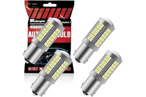 KaiDengZhe Blanc 1156 BA15S P21W 5630 33SMD Clignotants Ampoules LED 900LM Super Bright Feu de Recul Feu de Freinage Arrière Phares antibrouillard Position Feu arrière 12-30V 3.6W(4 pièces)