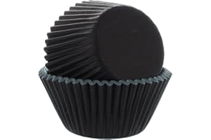 Culpitt Select Black Baking Cases, Greaseproof Paper Baking Cups, 50mm Cupcake Cases - Pack of 50