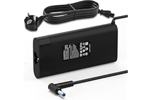VUOHOEG 200W 19,5V 10,3A Chargeur pour HP Pavilion Gaming 15 16 17, Omen 15 17, Victus 15 16, Zbook 15 17 G3 G4 G5 G6 G7, TPN-LA21 TPN-CA03 TPN-DA10 ADP-200HB B Alimentation HP PC Portable Adaptateur