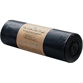 The Sustainable People 15 x 120L Ultra Strong Recycled Trash Bags | Ideal for particularly heavy waste, Film 100 &mu;m, Blue Ang