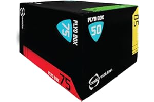 Body Revolution Plyometric Jump Box - Calisthenics equipment for home gym. Plyo Box for strength training and aerobic fitness - Available in Small, Medium and Large Sizes