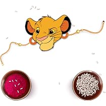 Bhai Please Men's Alphabet 'S' Name Rakhi Set For Brother - Wooden Rakhi With Roli/Chawal, Raksha Bandhan Gift