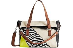 Desigual Bols_click Clocken Love, Bolso De Mano Mujer, Marrón, Talla Única