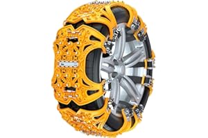 IXYHKB Schneeketten, 6 Stück Universal Schneeketten für Reifenbreite 165-275mm, Anti-Rutsch Reifenketten, Auto Schneeketten für PKW/SUV/LKW, Schneeketten 205 55 r16