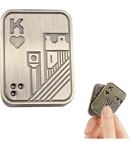 Chaîne Fidget En Métal - Jouet Anti-Stress Pour Enfants Et Adultes - Design Mécanique - 6x3,5x1,1 Cm