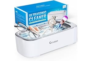 ‎GISAAE Gisaae Ultraschallreinigungsgerät 46000Hz Brillenreinigungsgerät 550ml Ultraschallreiniger Mit 2 Modi Ultraschallgerät für Zahnersatz Münzen Schmuckreiniger Ultraschall Ultrasonic Cleaner