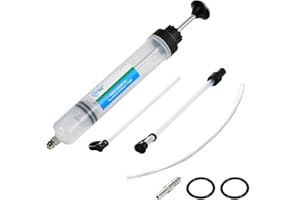 SMOTIVEPRO 500cc Oil Extractor Pump with Fluid Transfer Hose, Efficient Engine Oil Suction Syringe for Precise Oil and Fuel Changes