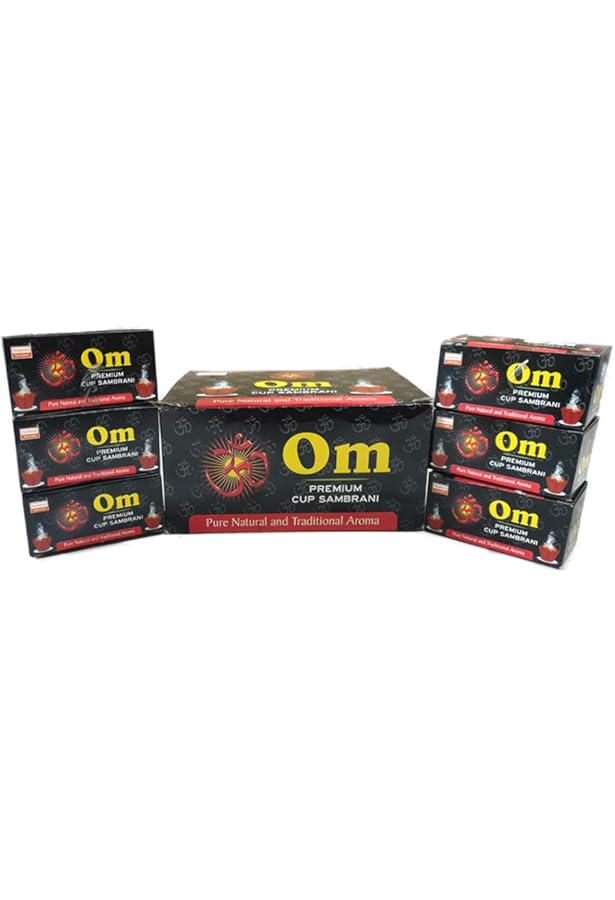 ★格安✴特選一点物★ココロ❤復活スペシャル【地球波動OMオームチューナーセット】 Darshan Incense - OM Premium Cup Sambrani Set of 4 (48 Cups