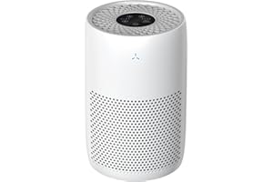 OMISOON Purificatore d'Aria con Filtro HEPA H13, CADR 170m³/h, 99,97% Efficienza di Purificazione per Stanze da 25-50㎡, PM2.5 Rilevamento, Tratta Efficacemente Polline, Peli di Animali e Polvere