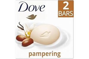 GIFTS BY L 2x Dove Pampering Bar 90G - Ideal For, bath soap, dove shea butter vanilla, bars of soap, dove soap bar multipack