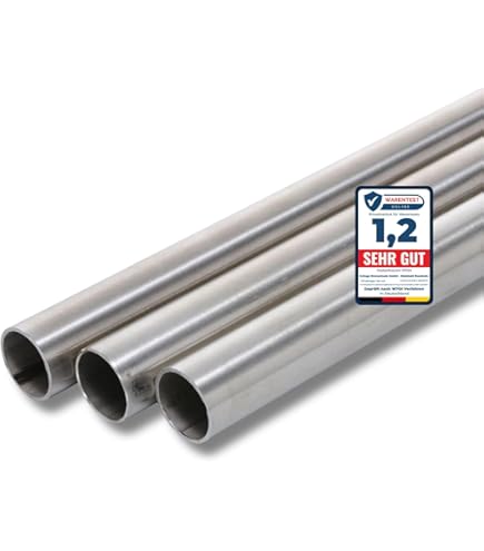 Tubo Inox 42.4x2 Mm Grana 240 - Acciaio Inox 1.4301 Rettificato Per Fai Da Te - Foto 3