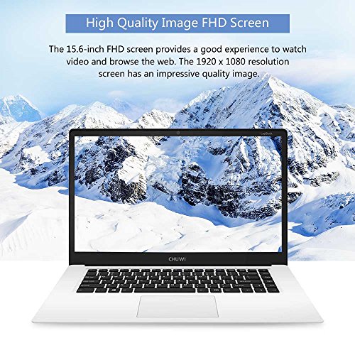 CHUWI LapBook 15 6 inch Windows 10 FHD Screen Notebook Intel Cherry Trail Z8350 Quad Core 1 44GHz 4GB RAM 64GB ROM 10000mAh Battery HDMI WiFi UK Plug 