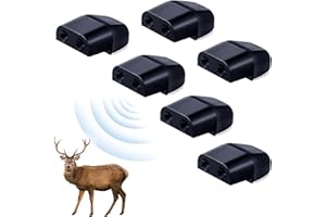 JIAKALAMO 6 Pack Deer Whistles Wildlife Warning, ABS Self-adhesive Warning Car Device, Deer Alarm Road Safety Horn Device Animal Alert Whistle for Cars, Vehicles, Motorcycles(COLOUR:Black)