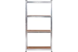 CATTERHOUSE Estantería Metálica Galvanizada en Kit MAX Pro 60x30x148 cm Estantería de Almacenaje con 4 Baldas Ajustables Soporta hasta 240 kg