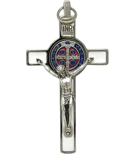 Lot De 10 Crocifères Madonna Argentés Galvanisés 3 Cm - Articles Religieux Italiens De Qualité
